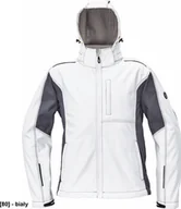 Odzież robocza - CERVA DAYBORO softshell - męska kurtka softshellowa, odpinany kaptur, odblaskowe elementy, 100% poliester - biały XXL - miniaturka - grafika 1