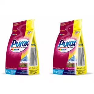 Proszek do prania Purox Color Zestaw 2 x 10 kg - Środki do prania - miniaturka - grafika 1
