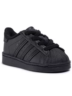 Buty dla dziewczynek - Adidas Buty Superstar El I FU7716 Czarny - grafika 1