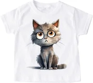 Koszulki dla dziewczynek - Koszulka z kotem dla dziecka KOTECZEK2 - miniaturka - grafika 1