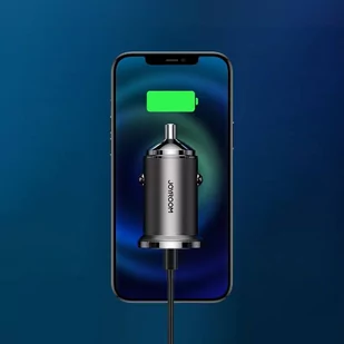 Joyroom szybka ładowarka samochodowa USB Typ C / USB 45 W 5 A Power Delivery Quick Charge 3.0 AFC SCP szary (C-A35) - Ładowarki samochodowe - miniaturka - grafika 2