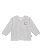 Bluzy i sweterki niemowlęce - Steiff Kardigan w kolorze szaro-białym - miniaturka - grafika 1