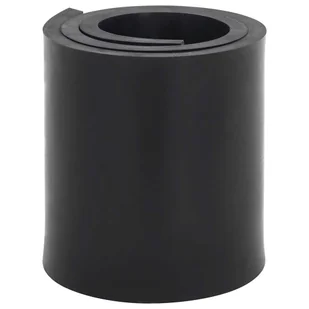 vidaXL Gumowa krawędź do pługa śnieżnego czarna 80x15x1 cm - Zamiatarki - miniaturka - grafika 1