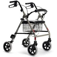 Półki łazienkowe - Podpórka Rehabilitacyjna Czterokołowa Aluminiowa - Składana Eco-Light - miniaturka - grafika 1