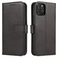 Etui i futerały do telefonów - Hurtel Case elegancki futerał etui pokrowiec z klapką i funkcją podstawki Samsung Galaxy A03s (166,5) czarny - miniaturka - grafika 1