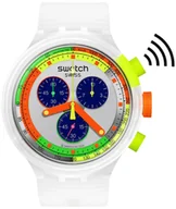 Zegarki męskie - Zegarek Swatch SB02K101-5300 SWATCH NEON JELLY PAY! - miniaturka - grafika 1