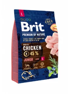 Brit Premium By Nature Junior Large L 3 kg - Sucha karma dla psów - miniaturka - grafika 1