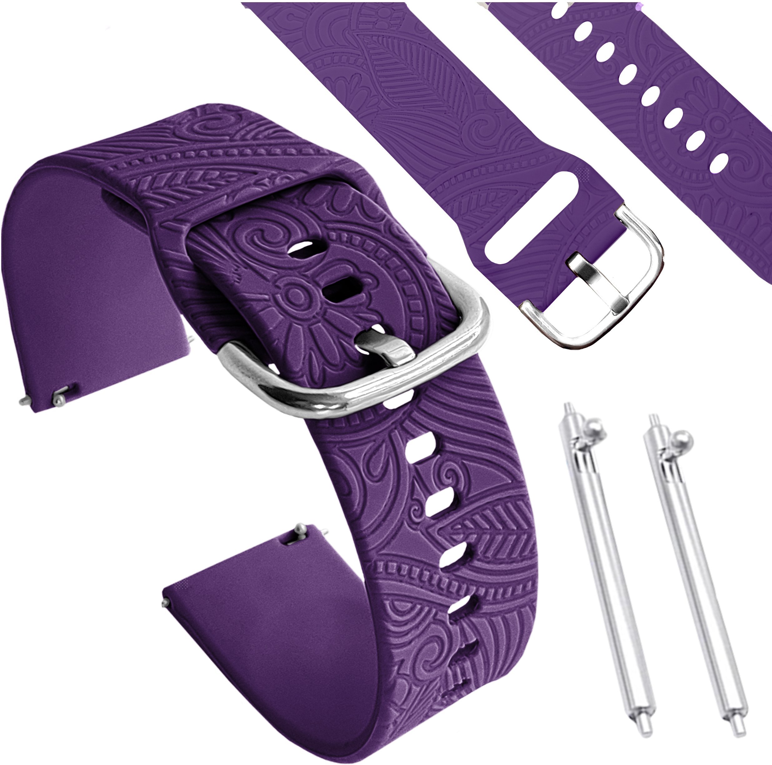 ChronSmarta Pasek ChronSmarta do smartwatch'a Amazfit GTS 2 3 4 2e mini gtr bip s lite Fioletowy