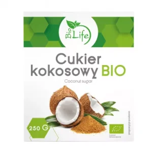 BioLife Cukier kokosowy 250 g TAK - Cukier i słodziki - miniaturka - grafika 1