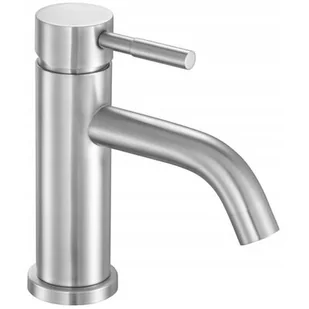 Bateria Umywalkowa Stojąca Kran Inox Steely 1 - Baterie umywalkowe - miniaturka - grafika 1