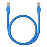 Patchcordy - Kabel przewód sieciowy Ethernet Cat 6 RJ-45 1000Mb/s skrętka 0.5m niebieski - miniaturka - grafika 1