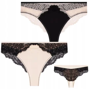 Majtki Damskie Figi Brazyliany Z Koronkowym Tyłem Zestaw 2-Szt. Moraj - S - Majtki damskie Majtki Damskie Figi Brazyliany Z Koronkowym Tyłem Zestaw 2-Szt. Moraj - S - Majtki damskie - miniaturka - grafika 1