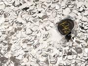 Dekoracje sali - Party Deco Push pop konfetti srebrne - 1 szt. PPK5-018 - miniaturka - grafika 1