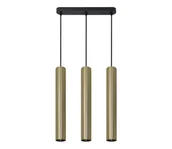 Lampy sufitowe - Żyrandol na lince LUNGOMARE 3xGU10/10W/230V złoty - miniaturka - grafika 1