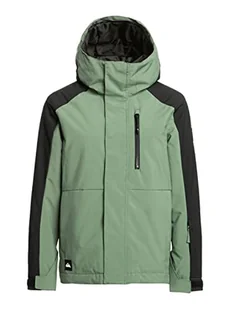 Quiksilver Zamek błyskawiczny dla chłopców zielony M/12 - Kurtki narciarskie - miniaturka - grafika 1