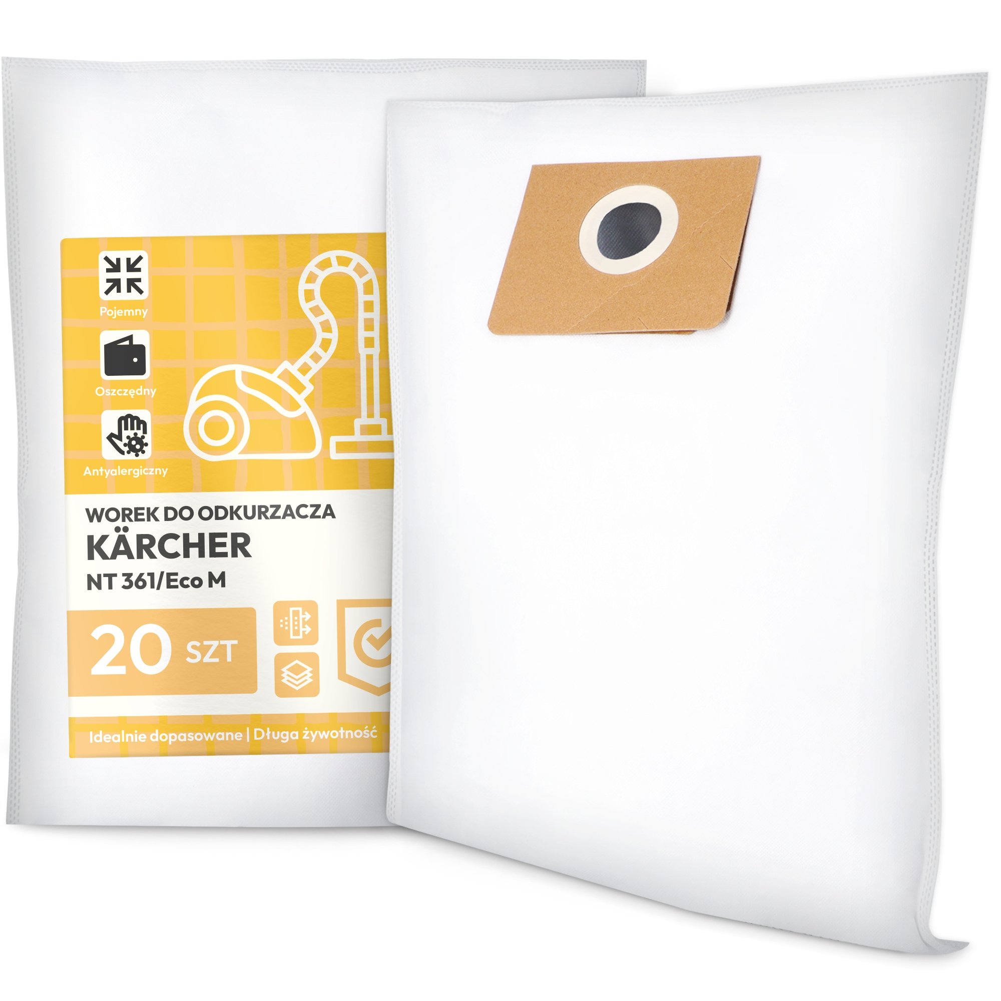 20x Worek do Odkurzacza Kärcher Nt 361/Eco M Syntetyczny Torba Worki G9