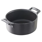 Naczynia żaroodporne - Revol BELLE CUISINE NOIR naczynie okrągłe głębokie Cast iron style - miniaturka - grafika 1