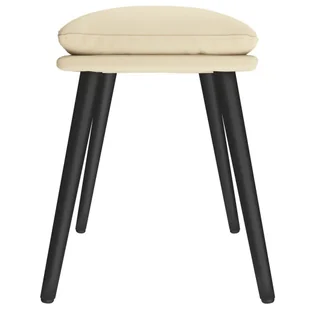 Lumarko Podnóżek,kremowy, 45x29,5x39 cm, obity tkaniną - Pufy i podnóżki - miniaturka - grafika 5