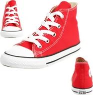 Buty dla dziewczynek - Converse INF CTAS HI trampki dziecięce chucks unisex KIDS canvas czerwony 7J232C, rozmiar buta:25 EU - miniaturka - grafika 1