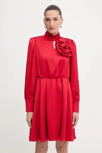 Fracomina sukienka kolor czerwony mini rozkloszowana FR25WD1018W41101 - Sukienki - miniaturka - grafika 1