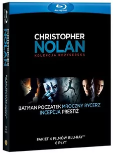 GALAPAGOS Film GALAPAGOS Pakiet reżyserski Christopher Nolan (6 BD: Batman Początek, Mroczny Rycerz, Prestiż, Incepcja) - Science-fiction Blu-Ray - miniaturka - grafika 1