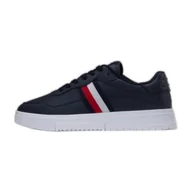 Buty sportowe męskie - Buty Tommy Hilfiger Supercup Leather Stripes M FM0FM04824 DW5 - miniaturka - grafika 1