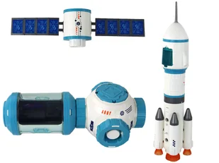 Misja Kosmiczna Zestaw Kosmiczny Rakieta Kosmonauta Kosmos Wyrzutnia 29 ele - Modele zdalnie sterowane - miniaturka - grafika 6
