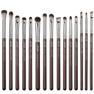 JESSUP Brown Makeup Brushes zestaw pędzli do makijażu oczu T499 15szt. - Pędzle do makijażu - miniaturka - grafika 1