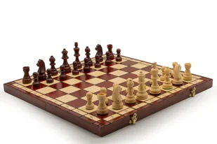 Szachy Turniejowe Rozmiar 5 wypalane mahoniowe/ Szachy Staunton 5/producent - Gry planszowe Szachy Turniejowe Rozmiar 5 wypalane mahoniowe/ Szachy Staunton 5/producent - Gry planszowe - miniaturka - grafika 1