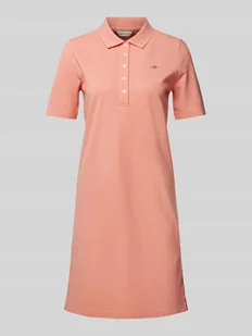 Sukienka polo o długości do kolan z wyhaftowanym logo - Sukienki - miniaturka - grafika 1
