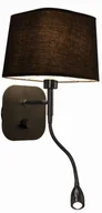 Lampy ścienne - Light Prestige Kinkiet Marbella czarny LP-332/1W BK - LP-332/1W BK - miniaturka - grafika 1