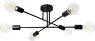 Lampy sufitowe - Lampa wisząca Orno SOLO 6P E27, lampa wisząca, max. 6x60W, czarna - miniaturka - grafika 1