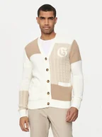 Swetry męskie - Guess Kardigan M4YR17 Z3EO0 Écru Regular Fit - miniaturka - grafika 1