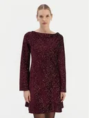 Sukienki - Rinascimento Sukienka koktajlowa CFC0126781003 Bordowy Regular Fit - miniaturka - grafika 1