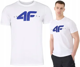 Koszulka Męska 4f T-shirt 3015 Bawełniany Podkoszulek Sportowy Co Dzień M - Koszulki męskie - miniaturka - grafika 1