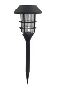 Lampka solarna LED wbijana KRATKA czarna 11,8x11,8x42,7 IP54 Volteno - Lampy ogrodowe - miniaturka - grafika 1