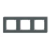 Klawisze i ramki - Karlik Ramka potrójna uniwersalna MINI 28MR-3 grafit 28MR-3 - miniaturka - grafika 1