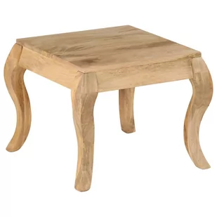 vidaXL Stolik boczny z litego drewna mango, 45 x 45 x 40 cm - Ławy i stoliki kawowe - miniaturka - grafika 1
