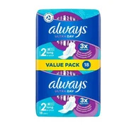 Podpaski - Always Ultra Day podpaski higieniczne ze skrzydełkami 2 Long 18 sztuk - miniaturka - grafika 1