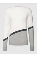 Swetry męskie - Sweter z dzianiny w stylu Colour Blocking - Antony Morato - miniaturka - grafika 1