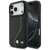 Etui i futerały do telefonów - Etui BMW M Carbon Line & Logo MagSafe do iPhone 17 Pro żółty - miniaturka - grafika 1