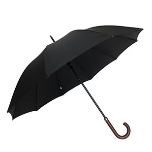 SMATI Parasol Męski długi - bardzo solidny - Automatyczne otwieranie - Wiatroszczelna, Czarny, Składany parasol - Parasole - miniaturka - grafika 1