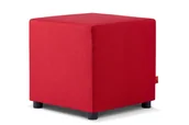 Pufy i podnóżki - Puf CHOE czerwony, 50x50x50, tkanina - miniaturka - grafika 1