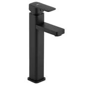 Baterie umywalkowe - Yoka Bateria do umywalki wysoka kran łazienkowy stojący czarny - Yoka BU.SETO 36 BLK - miniaturka - grafika 1