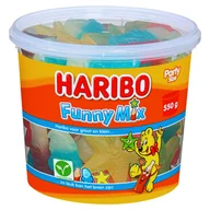 Żelki - Mix żelków Haribo Funny Mix 550g - duże pudełko, różne kształty - miniaturka - grafika 1