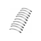 Zawiasy, okucia i inne akcesoria - Zestaw 10 uchwytów do szafek kuchennych, rozstaw osi 160 mm, chromowane, niklowane, uchwyty do drzwi ze stali nierdzewnej - miniaturka - grafika 1