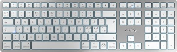 Cherry KW 9100 SLIM FOR MAC klawiatura USB + Bluetooth QWERTY angielski Srebrny JK-9110GB-1