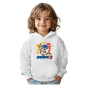 Bluzy dla dziewczynek - BLUZA DZIECIĘCA SONIC 3 134-140 Z KAPTUREM BAWEŁNIANA JAKOŚĆ - miniaturka - grafika 1