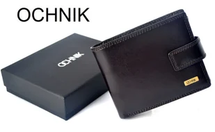 OCHNIK brązowy skórzany portfel męski SL-191-89 SL 191 89 - Portfele - miniaturka - grafika 1