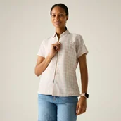 Koszule damskie - Regatta Koszula damska z krótkim rękawem Mindano VIII Różowy, Cotton, Rozmiar: 42 - miniaturka - grafika 1